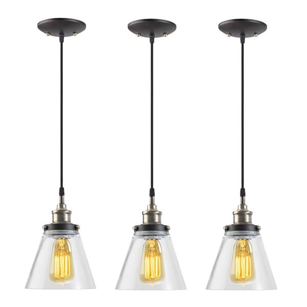 Globe Electric Jackson Pendant - 3 Light - 70.88-in - Brass