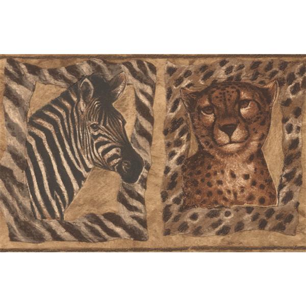 Jungle Animals Zebra Tiger Cheetah Giraffe Wallpaper Border