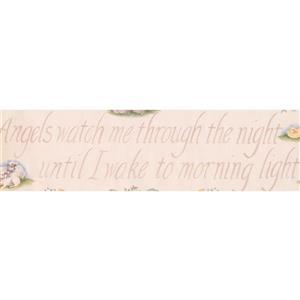 York Wallcoverings Wallpaper Border-15-ft x 10.25-in -Writing/Rabbit Duckling Sheep