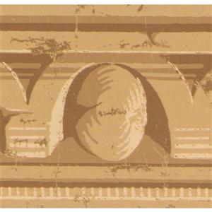 York Wallcoverings Wallpaper Border - 15-ft x 5-in - Old Style - Yellow/Brown