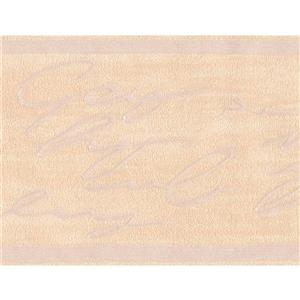 Retro Art Wallpaper Border - 15' x 5" - Abstract Cursive Writing