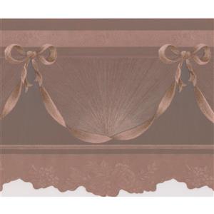 Retro Art Wallpaper Border - 15' x 6" - Victorian Design - Sepia/Amber