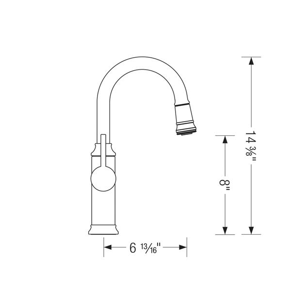 BLANCO Empressa Stainless Steel Pull-Down Faucet