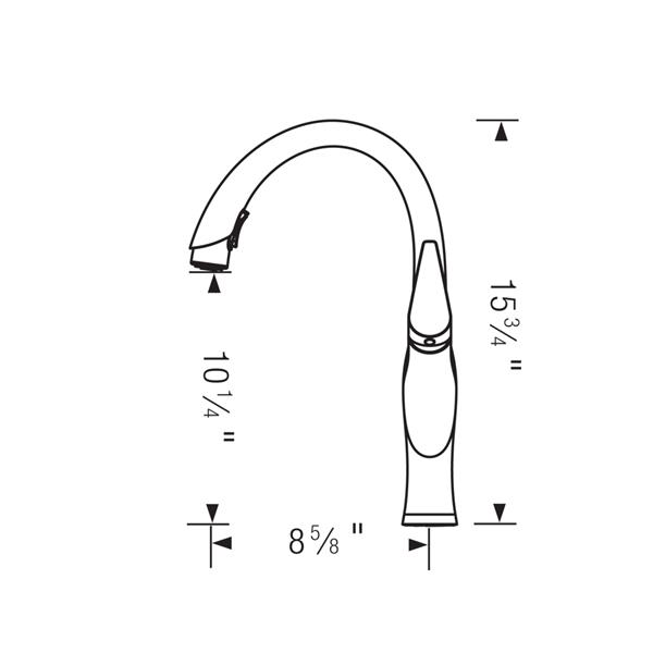 BLANCO Artona Pull-Down Kitchen Faucet - Chrome