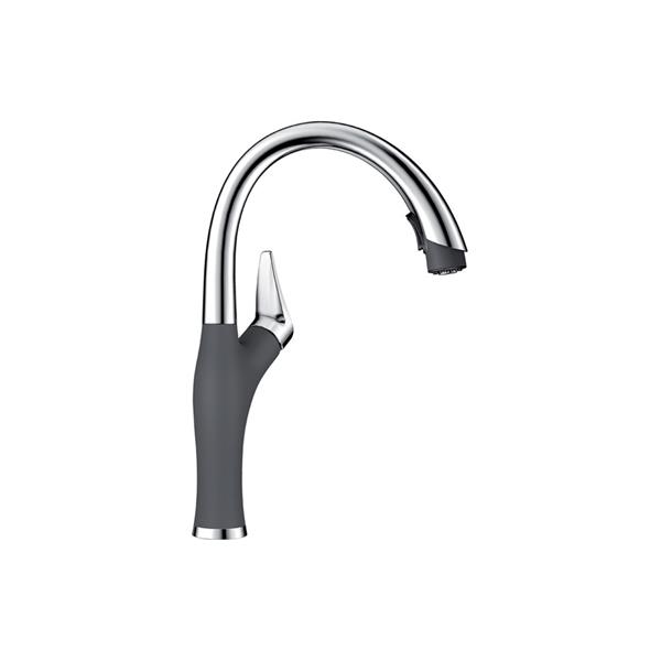 Blanco Artona Pull Down Kitchen Faucet Stainless Finish Cinder