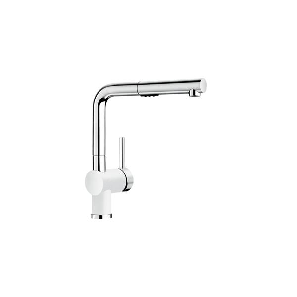 Blanco Posh Pull Out Kitchen Faucet Chrome White 403846 Rona