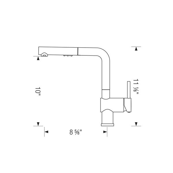 Blanco Posh Pull Out Kitchen Faucet Chrome Grey 403842 RONA   330625477 AlternateImage1 L 