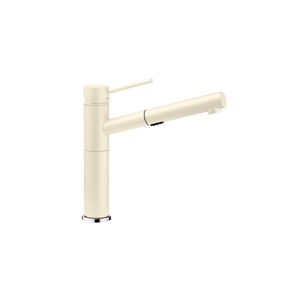 BLANCO Alta Pull-Out Dual Spray Kitchen Faucet - Biscuit