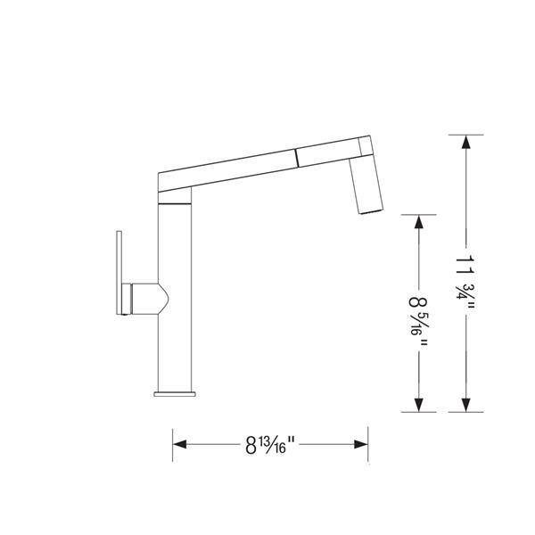 BLANCO Panera Pull-Out Dual Spray Faucet - Stainless Steel