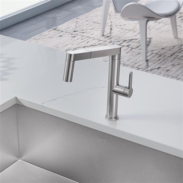 BLANCO Panera Pull-Out Dual Spray Faucet - Stainless Steel