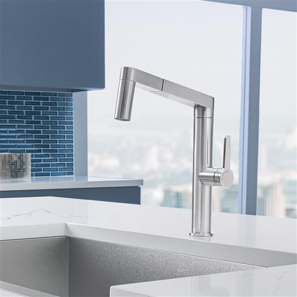 BLANCO Panera Pull-Out Dual Spray Faucet - Stainless Steel