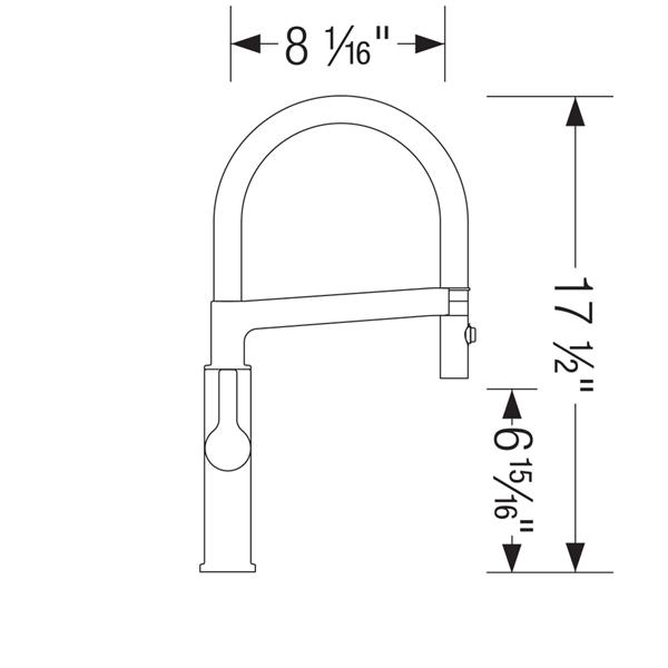 BLANCO Solenta Semi-Pro Kitchen Faucet - Chrome