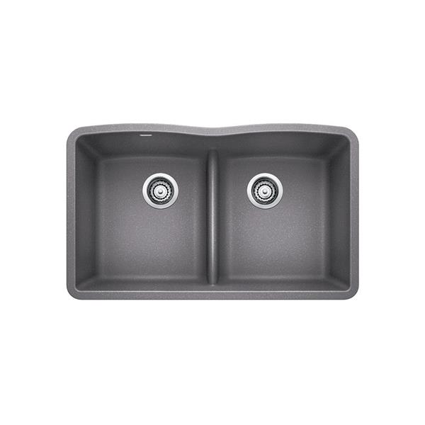 BLANCO Diamond Low Divide Sink - Grey