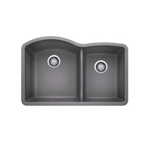 BLANCO Diamond Undermount Sink - Grey - 32.25-in