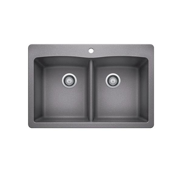 BLANCO Diamond Drop-In Sink - Grey - 32.25-in