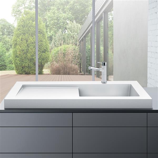 BLANCO Modex Drop-In Raised Ledge Sink, White