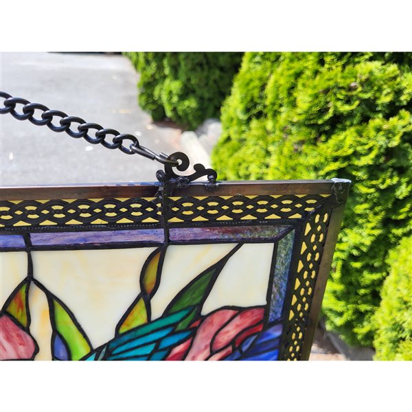 Fine Art Lighting Ltd. Tiffany Window Panel - 28-in x 17-in - Rectangular