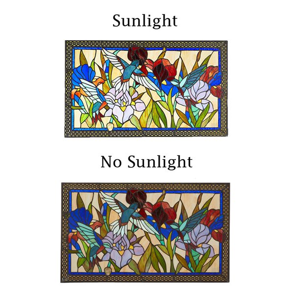Fine Art Lighting Ltd. Tiffany Window Panel - 28-in x 17-in - Rectangular