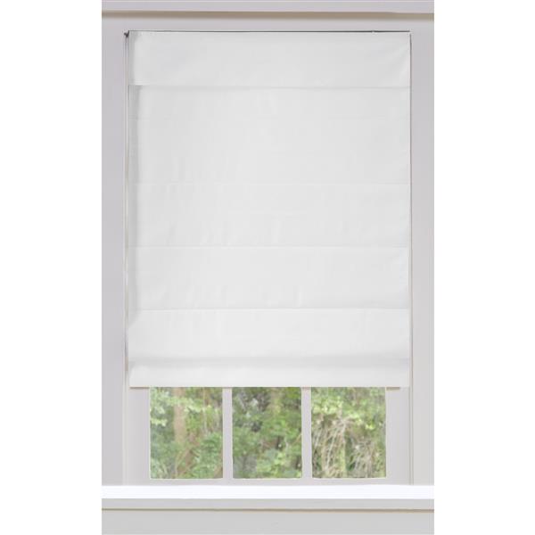 allen + roth Blackout Roman Shade - 65-in X 72-in - Snow