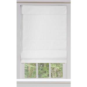 allen + roth Blackout Roman Shade - 30-in X 72-in - Snow