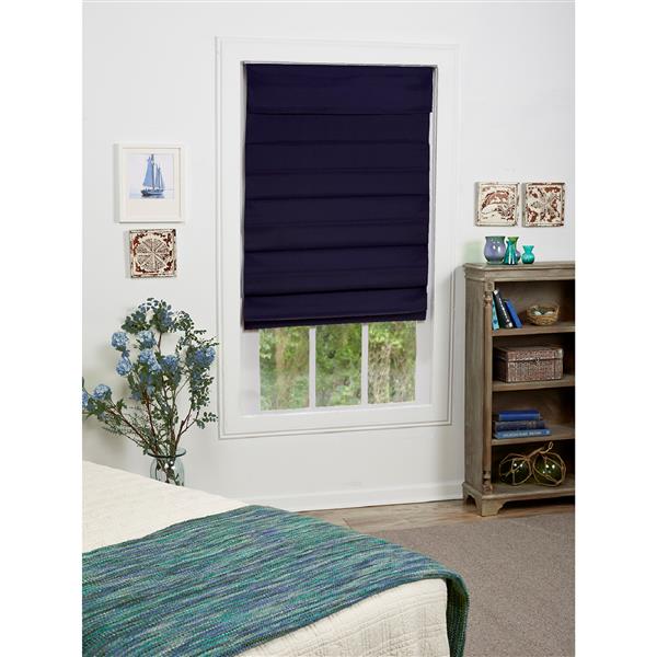 allen + roth Blackout Roman Shade - 71-in X 72-in - Midnight Blue