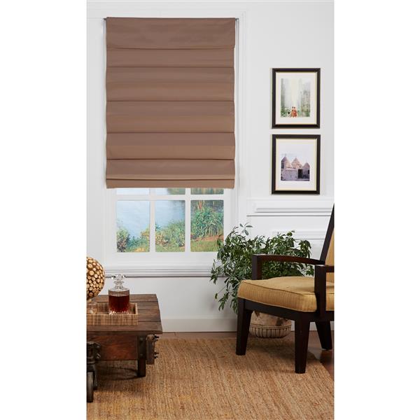 allen + roth Blackout Roman Shade - 70-in X 72-in - Desert Tan