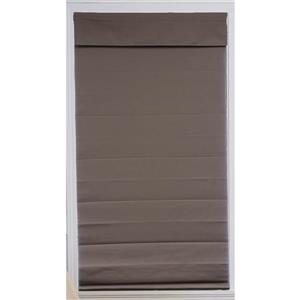 Store romain coupe-lumière en tissu, 42 pox 72 po, gris