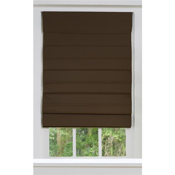 allen + roth Blackout Roman Shade - 43" X 72" - Cocoa