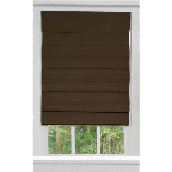 Allen Roth Blackout Roman Shade 21 X 72 Cocoa Rnoqcc210720