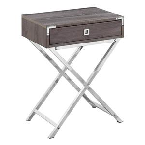 Monarch Accent Table - 12-in x 24-in - Composite - Dark taupe