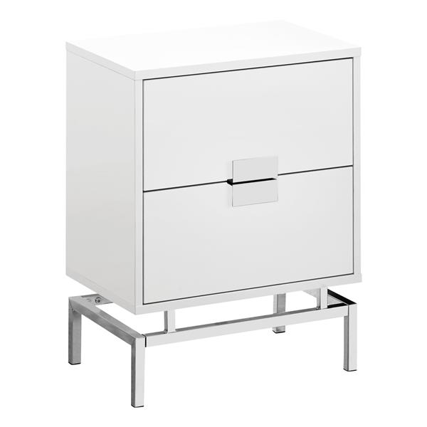 Monarch Accent Table - 23.5-in - Composite - White