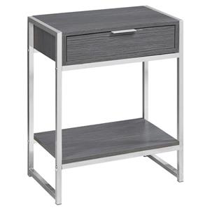 Monarch Accent Table - 12.75-in - Composite - Gray