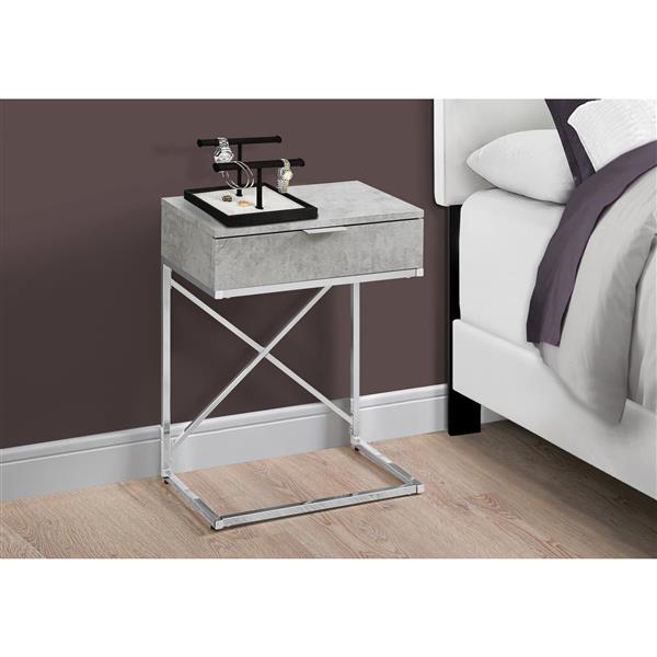 Monarch Accent Table - 23.5-in - Gray