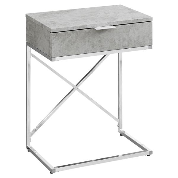 MONARCH SPECIALTIES Monarch Accent Table 23.5in Gray RONA