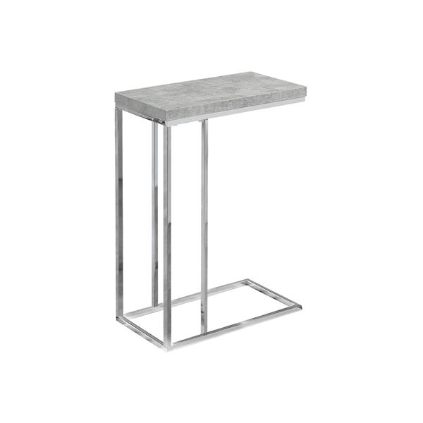 Monarch Accent Table - 18.25-in x 25.25-in - Composite - Gray