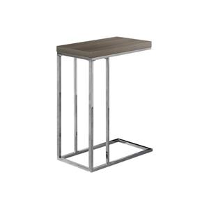 Table d'appoint, 18,25 po x 25,25 po, composite, taupe foncé