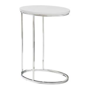Monarch Accent Table - 18.5-in x 25-in - Composite - White