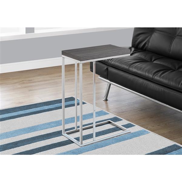 Monarch Accent Table - 25.25-in - Composite - Gray