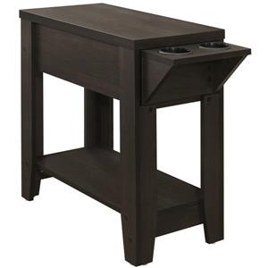 Monarch Accent Table - 24-in x 24-in - Composite - Cappuccino