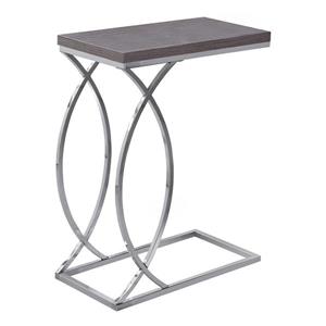 Table d'appoint, 18,25 po, composite, gris