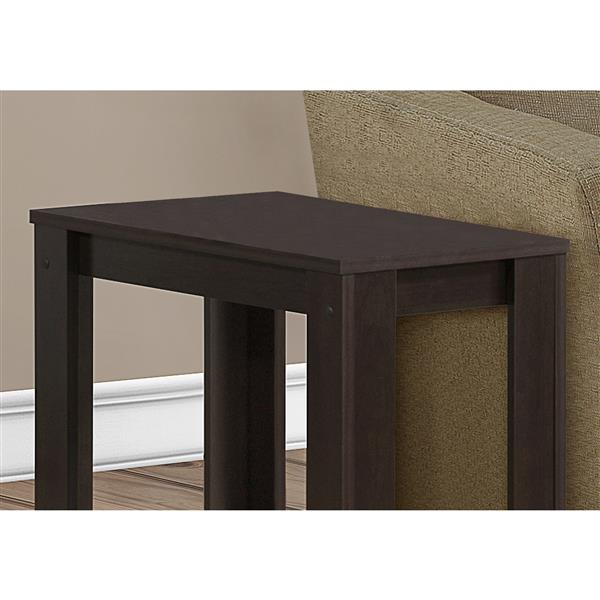 Monarch Accent Table - 22-in - Composite - Cappuccino