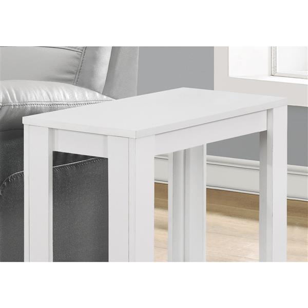 Monarch Accent Table - 22-in - Composite - White