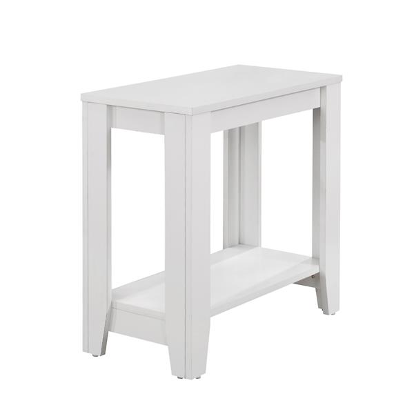 Monarch Accent Table - 22-in - Composite - White