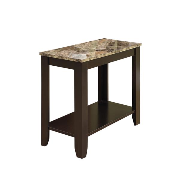 Monarch accent table deals cappuccino