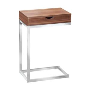 Monarch Accent Table - 10.25-in x 24.5-in - Composite - Walnut