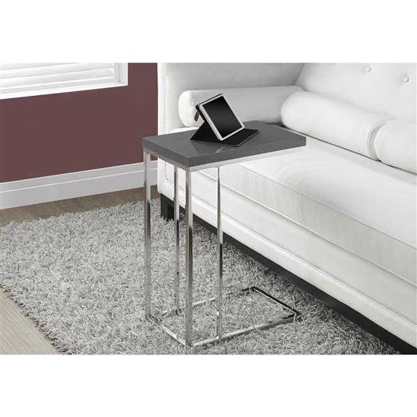 Monarch Accent Table - 25.25-in - Gray