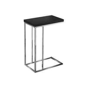 Monarch Accent Table - 18.25-in x 25.25-in - Composite - Black
