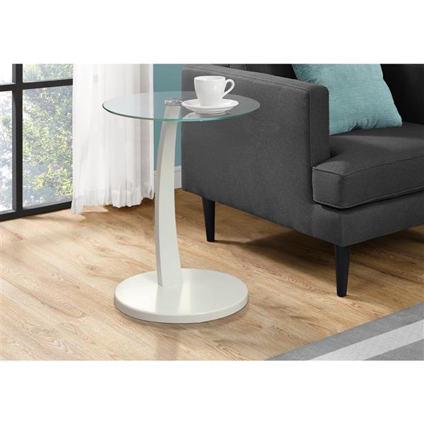 MONARCH SPECIALTIES Monarch Accent Table 17.75in x 24in Glass