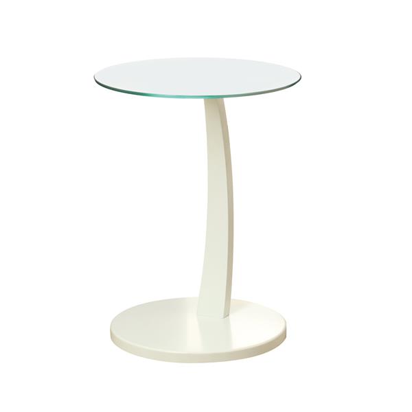 MONARCH SPECIALTIES Monarch Accent Table 17.75in x 24in Glass