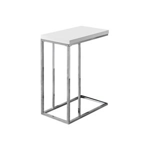 Monarch Accent Table - 18.25-in x 25.25-in - Composite - White